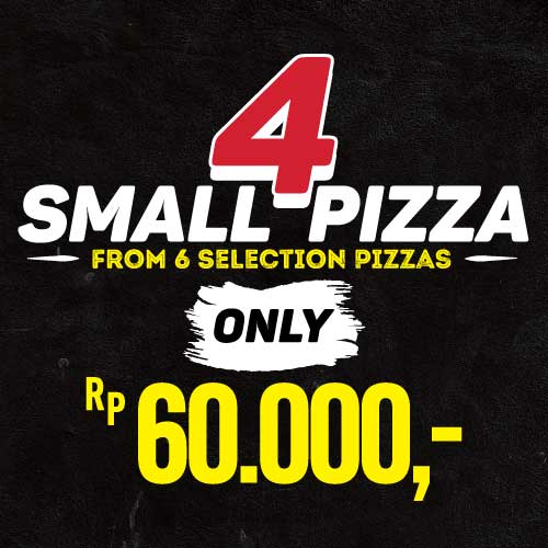4 SMALL HT PIZZA HANYA 60K