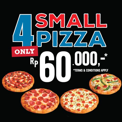 4 SMALL HT PIZZA HANYA 60K