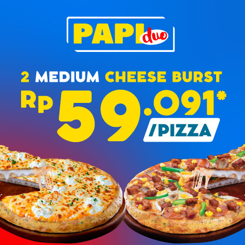 Paket Pizza Duo - Cheese Burst Pizza