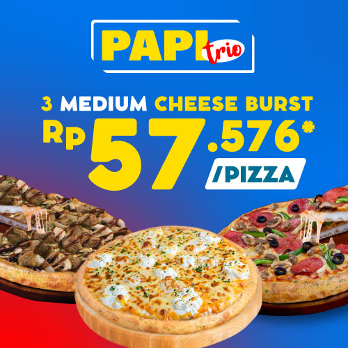 Paket Pizza Trio - Cheese Burst Pizza