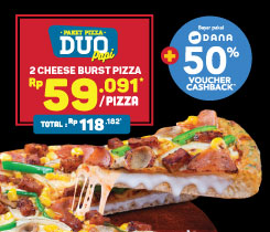 Paket Pizza Duo (Cheese Burst)