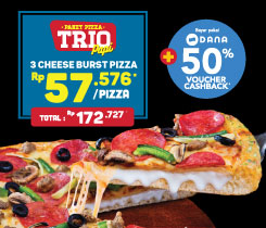 Paket Pizza Trio - Cheese Burst Pizza
