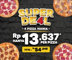 4 PERSONAL PIZZA HANYA 54K