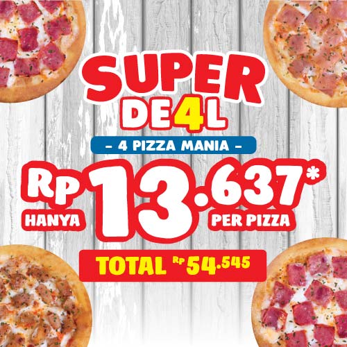 4 PERSONAL PIZZA HANYA 54K
