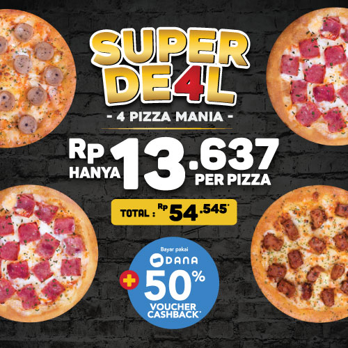 4 Personal Pizza Hanya 54K
