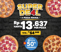 4 PERSONAL PIZZA HANYA 54K
