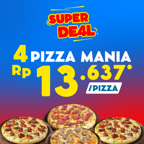 4 Personal Pizza Hanya 54K