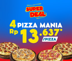 4 Personal Pizza Hanya 54K