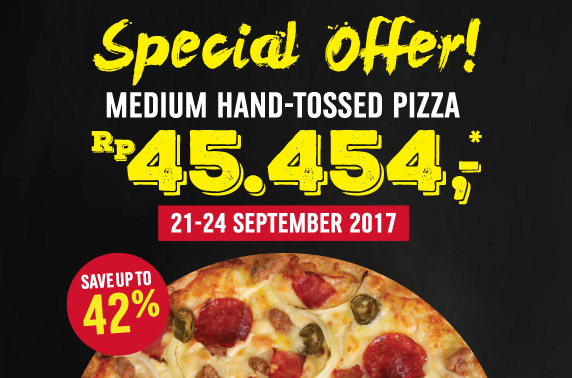 SEMUA MEDIUM PIZZA HANYA 45K
