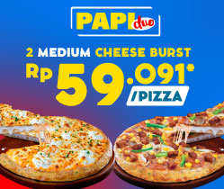 Paket Pizza Duo - Cheese Burst Pizza